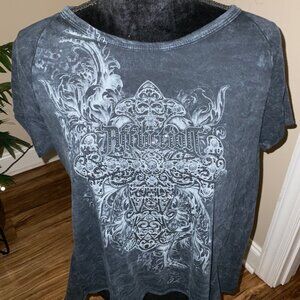 Affliction - Burgess Springs Open Back T-Shirt - Size M - (SKU#055)